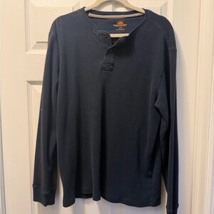 Northwest Dark Blue Long Sleeve Henley